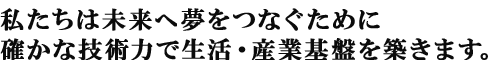 茨城県石岡市（旧八郷町）の有限会社シンケンは未来へ夢をつなぐために確かな技術力で生活・産業基盤を築きます